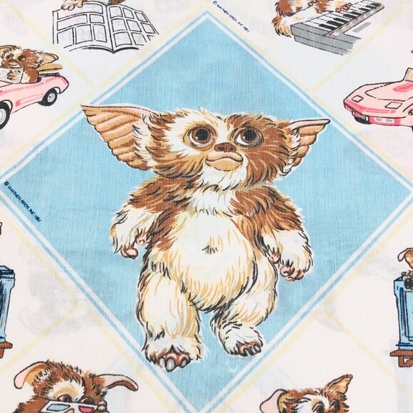 Vintage 1984 Gremlins Movie GIZMO Pink Corvette Pillowcase: Retro Home Textile - Picture 10 of 14